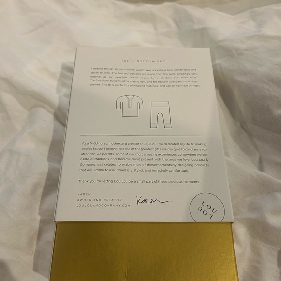 Lou Lou and Co: top and bottom set, new in box, retired Tate print, 12-24mths - Picture 4 of 4